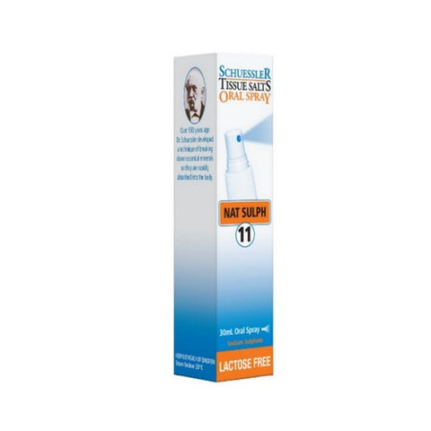 Schuessler Tissue Salts, Nat Sulph 6X Water Eliminator, 30 Ml Schuessler Tissue Salts
