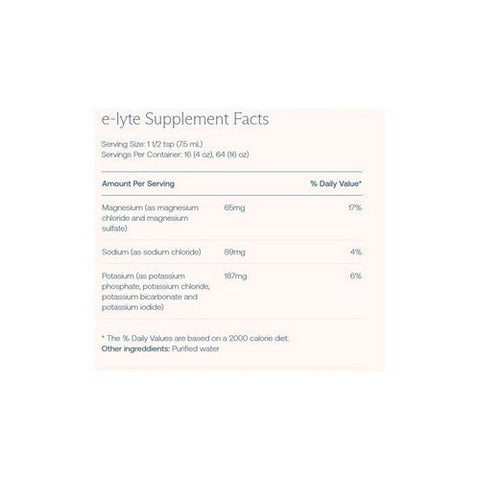BodyBio, E-lyte Electrolyte Concentrate, 4 Oz BodyBio