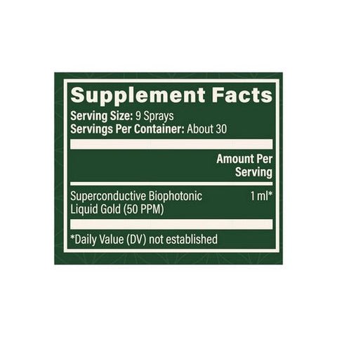 Global Healing Center, Biophotonic Liquid Gold, 1 Oz