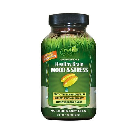 Irwin Naturals, Ashwagandha Healthy Brain Mood And Stress, 60 Count