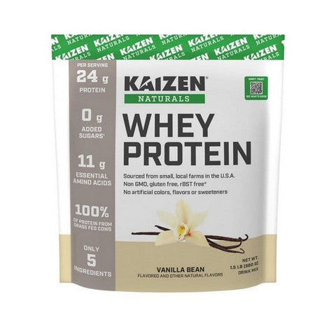 Whey Protein Vanilla 1.5 Lbs by Kaizen Naturals