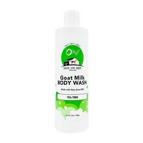 O MY!, Goat Milk Body Wash Tea Tree, 12 Oz O MY!