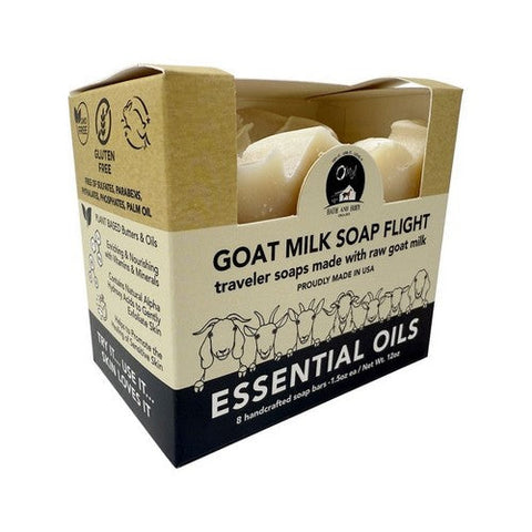 O MY!, Goat Milk Traveler Soap Flight Box Exfoliators, 8 Oz O MY!