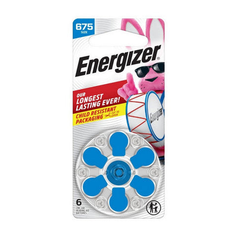 Energizer, Hearing Aid Batteries Size 675 Blue, 6 Count Energizer