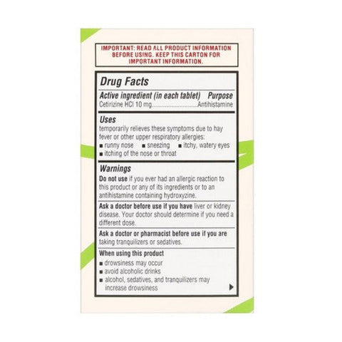 Foster And Thrive, All Day Allergy Cetirizine HCI, 10 Mg, 300 Tabs Foster And Thrive