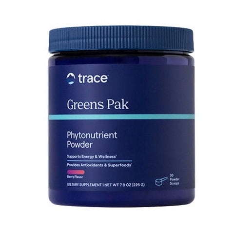 Greens Pak Phytonutrient Powder Berry 7.9 Oz by Trace Minerals