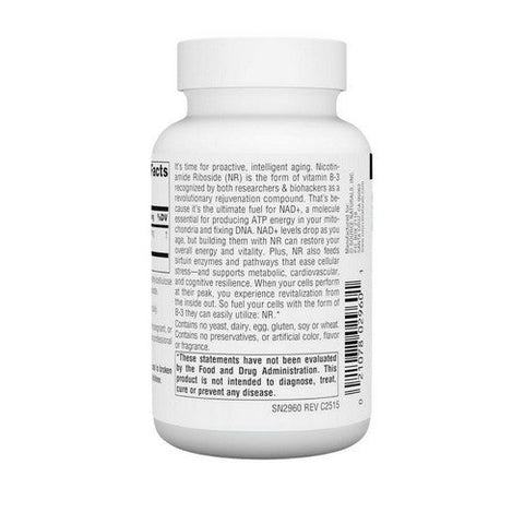 Source Naturals, Nictotinamide Riboside, 300 Mg, 60 Veg Caps Source Naturals