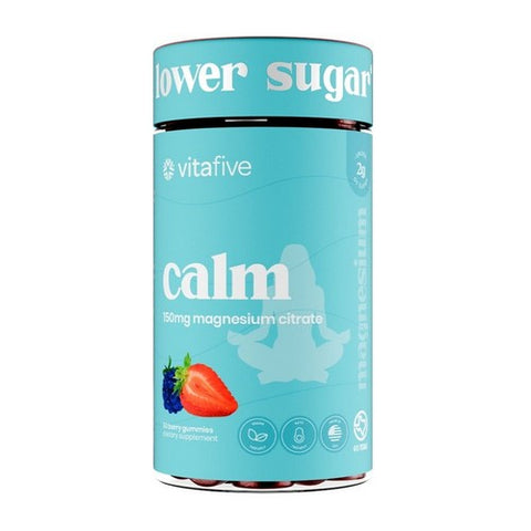 VitaFive, Calm Magnesium Gummies, 150 Mg, 50 Count VitaFive