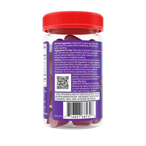 Pepcid, Soothing Heartburn Relief Plus Sleep Support Gummies Strawberry, 32 Count Pepcid