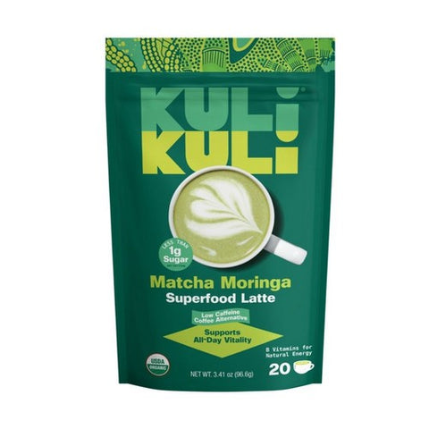 Matcha Moringa Organic Superfood Latte 3.41 Oz by Kuli Kuli