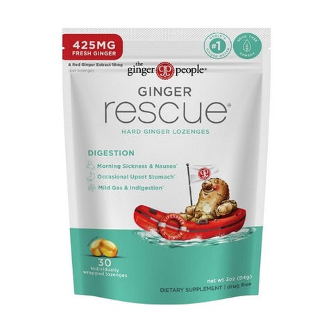 Ginger Rescue Digestive Wellness Lozenges Regular Strength 3 Oz by Ginger People