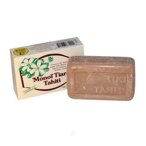 Monoi Tiare, Tahiti Toilet Bar Soap Vanilla Coconut Oil, 4.6 Oz Monoi Tiare