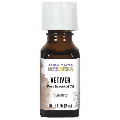 Aura Cacia, Essential Oils & Absolutes Vetiver, 0.5 Oz Aura Cacia