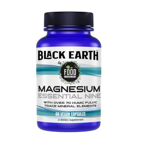 Black Earth Magnesium Essential 9 60 Veg Caps by The Food Movement Co.