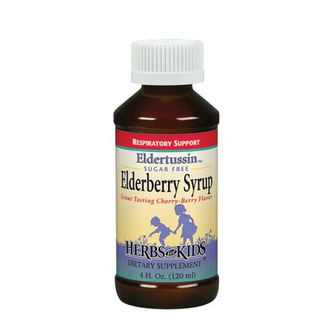 Herbs For Kids, Eldertussin Elderberry Syrup, 4 Oz Herbs For Kids