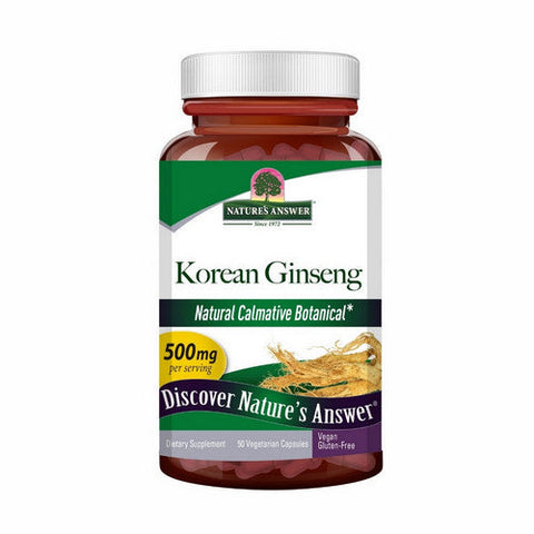 Nature's Answer, Korean Ginseng, 500 Mg, 50 Veg Caps Nature's Answer
