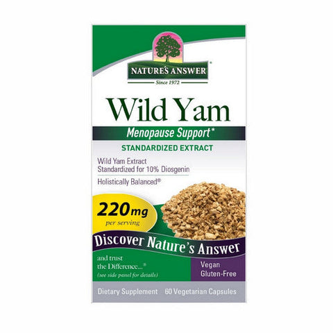 Nature's Answer, Wild Yam Standardized, 220 Mg, 60 VegCaps Nature's Answer