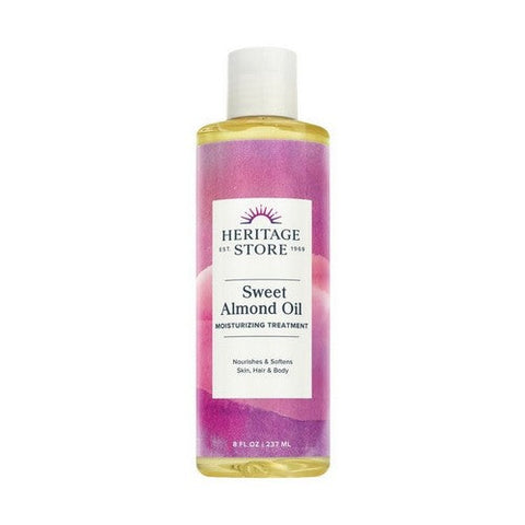 Heritage Store, Sweet Almond Oil, 8 Oz Heritage Store