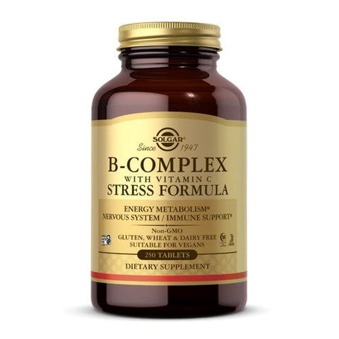 Solgar, B-Complex with Vitamin C Stress Formula Tablets, 250 Tabs Solgar