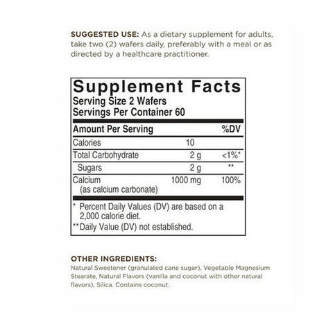 Solgar, Chewable Calcium, 500 mg, 120 Wafers Solgar