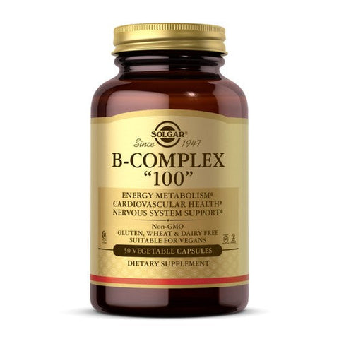Solgar, B-Complex 100, 50 Veg Caps Solgar