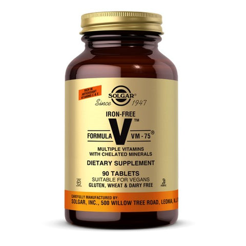 Solgar, Iron-Free Formula VM-75 Tablets, 90 Tabs Solgar