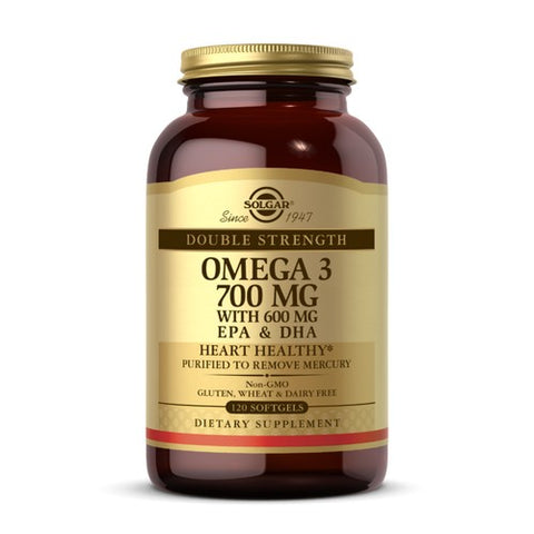 Solgar, Double Strength Omega-3 Epa And Dha, 700 mg, 120 SoftGels Solgar