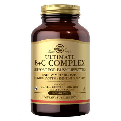 Solgar, Ultimate B+C Complex Stress Formula Tablets, 90 Tabs Solgar