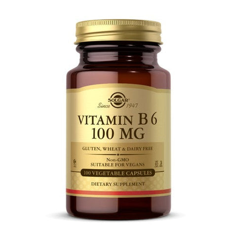 Solgar, Vitamin B6, 100 mg, 100 V Caps Solgar