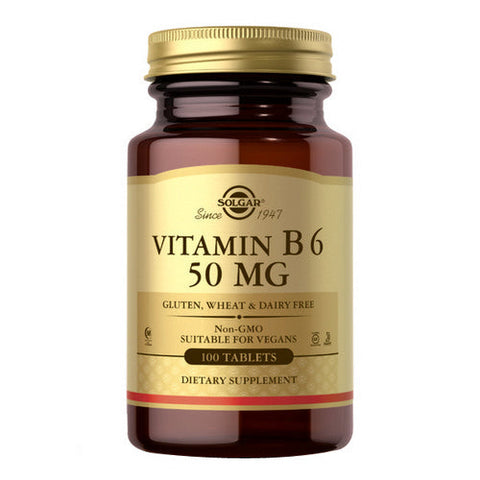 Solgar, Vitamin B6, 50 mg, 100 Tabs Solgar