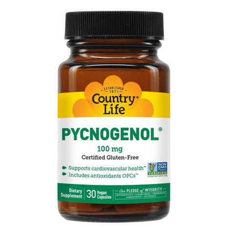 Country Life, Pycnogenol, 100 MG, 30 Caps Country Life