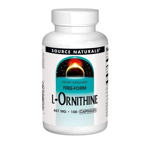 Source Naturals, L-Ornithine, 667 mg, 100 Caps Source Naturals