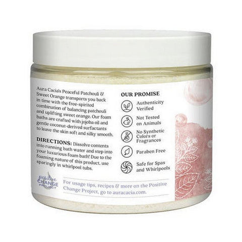 Aura Cacia, Aromatherapy Foam Bath, Patchouli/Orange 14 Oz Aura Cacia