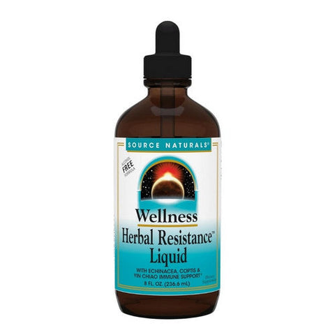 Source Naturals, Wellness Herbal Resistance Liquid Alcohol Free Formula, 8 fl oz Source Naturals