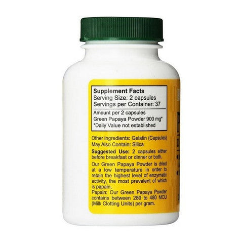 Royal Tropics, The Original Green Papaya Digestive Aid, 75 Caps Royal Tropics