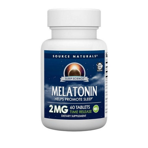 Source Naturals, Sleep Science Melatonin Timed Release, 2 MG, Timed Release 60 Tabs Source Naturals