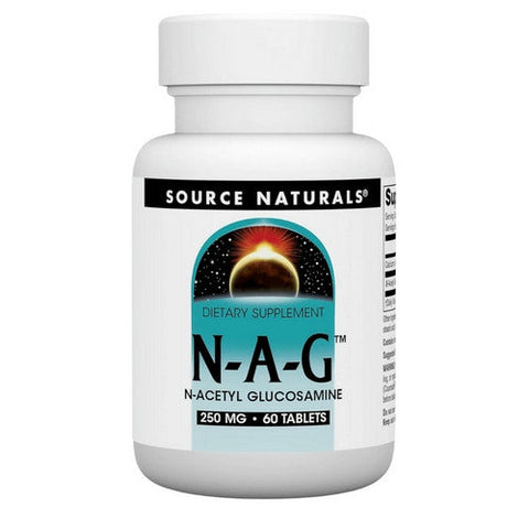 Source Naturals, N-A-G N-Acetyl Glucosamine, 250 Mg, 60 Tabs Source Naturals