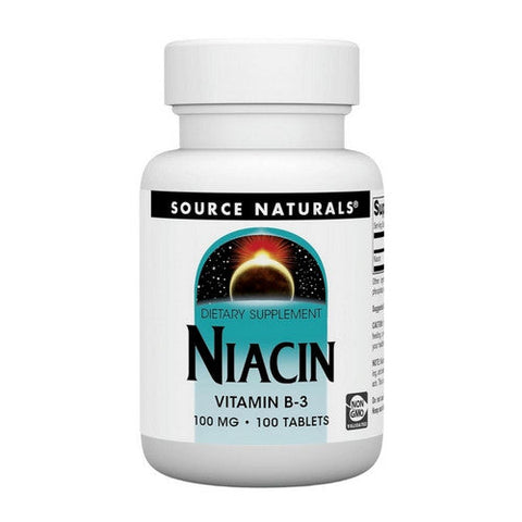 Source Naturals, Niacin, 100 mg, 100 Tabs Source Naturals