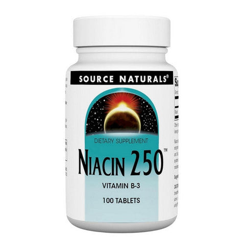 Source Naturals, Niacin, 250 mg, Timed Release, 100 Tabs Source Naturals