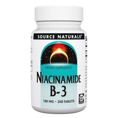Source Naturals, Niacinamide B-3, 100 mg, 250 Tabs Source Naturals