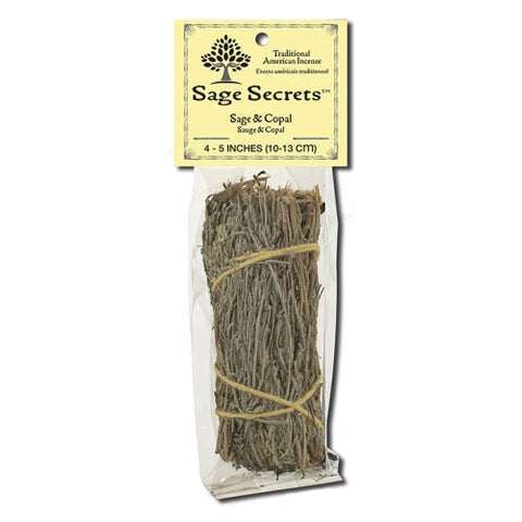 Sage Spirit, Sage Copal Smudge Wand 4-5 Inches, 1 Count