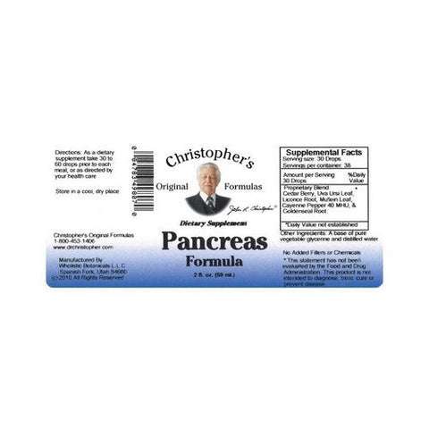 Christopher's Original Formulas, Pancreas Formula, 2 oz Christopher's Original Formulas