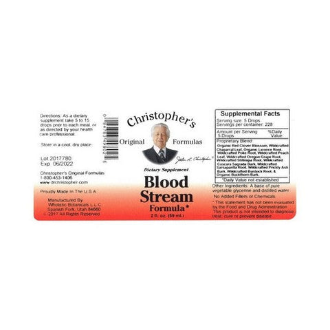 Dr. Christophers Formulas, Original Formulas Blood Stream Formula, 2 Oz Dr. Christophers Formulas