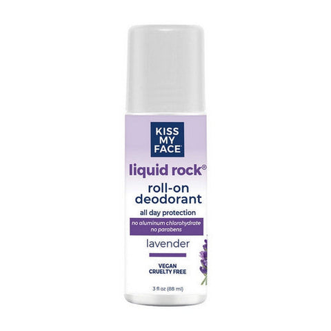 Kiss My Face, Liquid Rock Roll-On Deodorant, Lavender, 3 Oz Kiss My Face