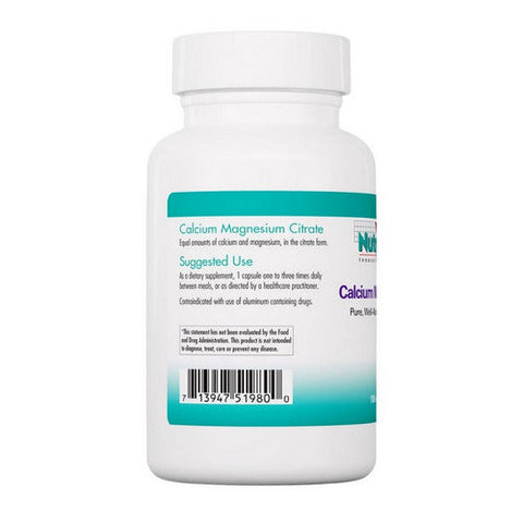Nutricology/ Allergy Research Group, Calcium Magnesium Citrate, 100 Caps Nutricology/ Allergy Research Group