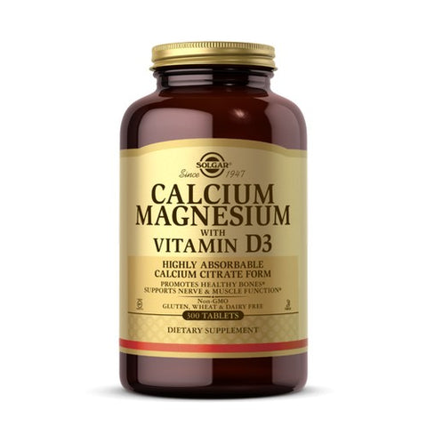 Solgar, Calcium Magnesium with Vitamin D3 Tablets, 300 Tabs Solgar
