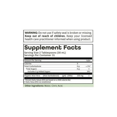 Dynamic Health Laboratories, Organic Aloe Vera Juice, Unflavored 32OZ Dynamic Health Laboratories