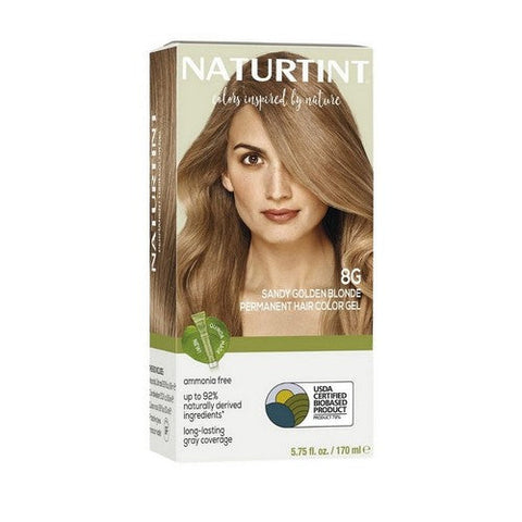 Naturtint, Permanent Hair Color 8G Sandy Golden Blonde, 5.07 Oz Naturtint