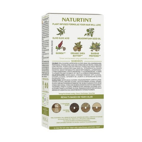 Naturtint, Permanent Hair Color 8G Sandy Golden Blonde, 5.07 Oz Naturtint