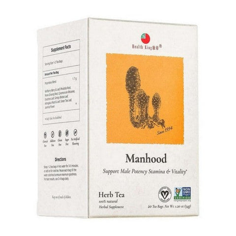 Health King, Manhood Herb Tea, 20 Bags Health King
